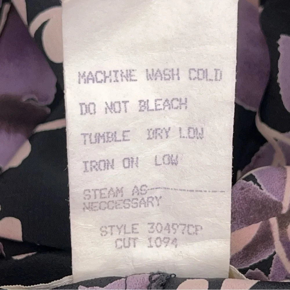 Vintage Small Hana Purple Floral Maxi Skirt Lightweight Womens Vintage 16